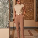 Blusa Gola Tricot Areia
