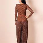 Calça Plissada Fe Tonetti Camelo
