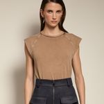 T Shirt Estonada Ascot Camelo