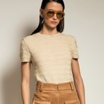 Blusa Tricot Square Areia