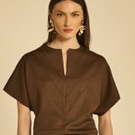 Blusa MC Clio Marrom
