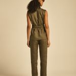 Calça Linho Selene Verde Escuro