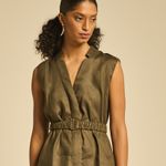 Colete Linho Selene Verde Escuro
