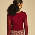 Blusa Tule Oxford Romã