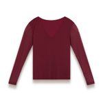 Blusa Tule Oxford Romã
