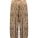 Calça Plissada Tule Garden Estampado