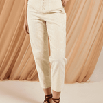 Calça Jacquard Lume Areia