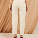 Calça Jacquard Lume Areia