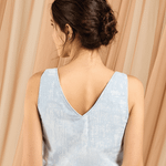 Regata Jacquard Lume Azul Claro