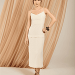 Vestido Zaya Areia