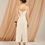 Vestido Zaya Areia
