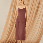 Vestido Zaya Marrom