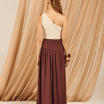 Blusa Tricot Ombro Só Sirena Areia
