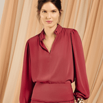Blusa ML Lotus Romã