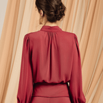 Blusa ML Lotus Romã