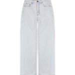 Calça Reta Jeans Delavê