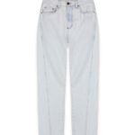 Calça Barrel Jeans Delavê
