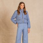 Jaqueta Matelassê Jeans