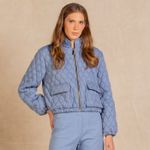 Jaqueta Matelassê Jeans