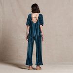 Calça Veludo Plissado
