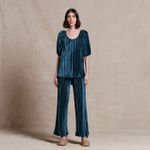Calça Veludo Plissado