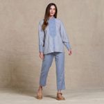 Calça Básica Quadriculada