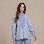 Camisa Detalhe Quadriculada