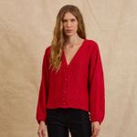 Casaco Botões Tricot