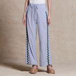Calça Bordado Ondas