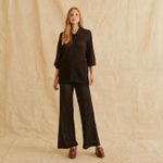 Calça Tricot Vazada