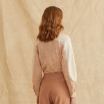 Camisa Bordada Detalhe Malha