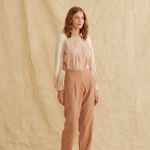 Camisa Bordada Detalhe Malha
