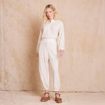 Calça Linen Jacquard