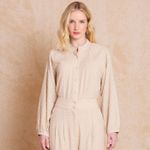 Camisa Linen Jacquard