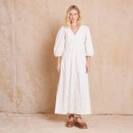Vestido Losango Bordado