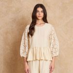 Blusa Manga Vazada