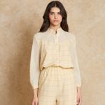 Camisa Xadrez Recorte