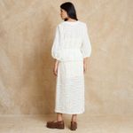 Vestido Pala Algodão Bordado.