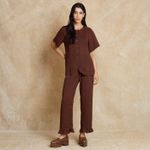 Calça Crepe Babado