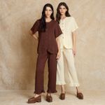 Calça Crepe Babado