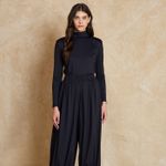 Blusa Ombreira Gola Alta