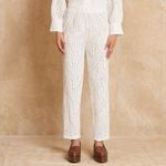 Calça Elástico Bordado