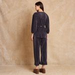 Calça Babado Plissada