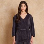 Blusa Bufante Plissada 