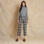 Calça reta Xadrez