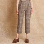 Calça reta Xadrez