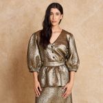 Blusa Jacquard Lamê