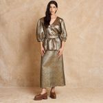 Saia Jacquard Lamê