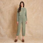 Calça Plissada Bolso