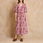 Vestido Flores Botões